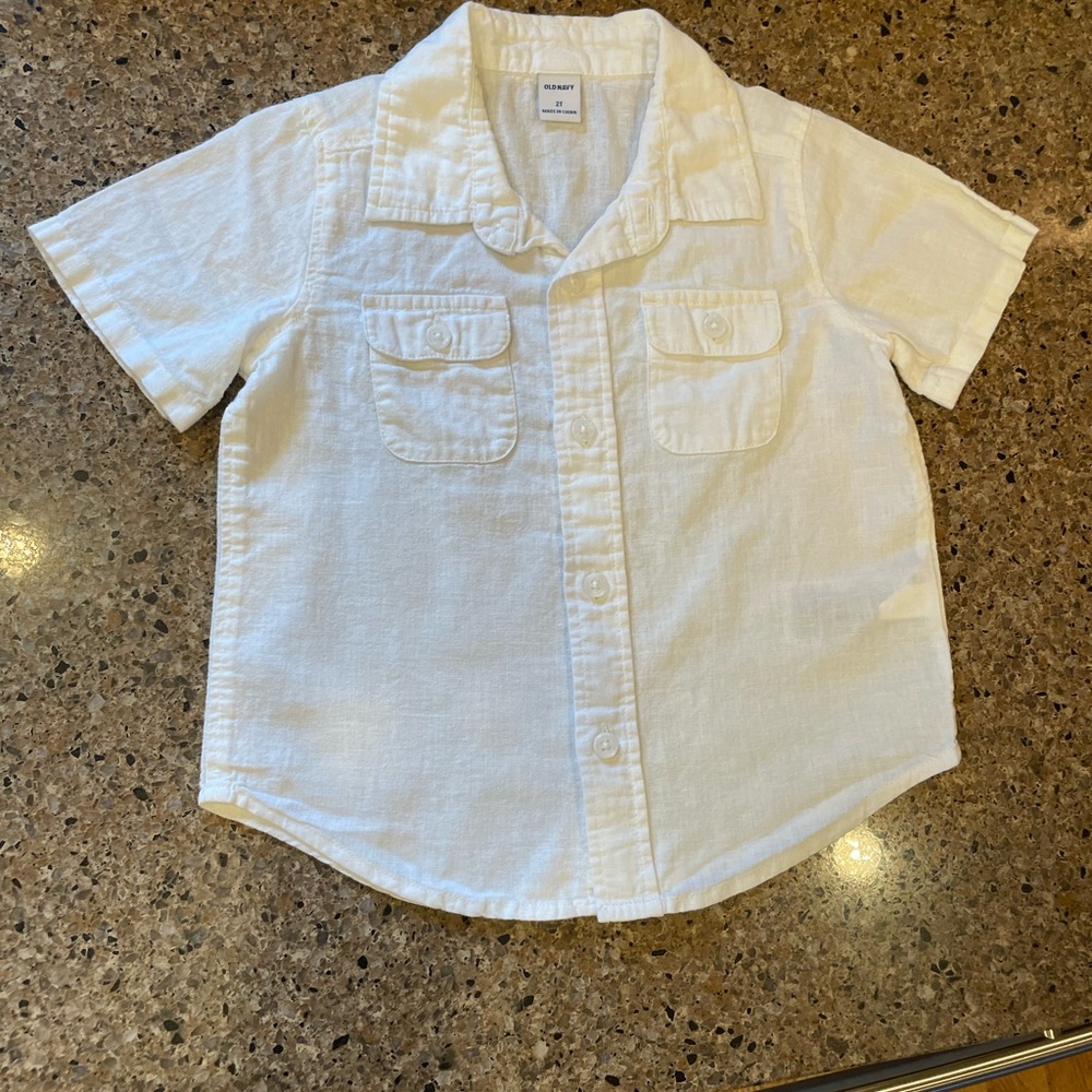 Old Navy Kids White Button Down Shirt